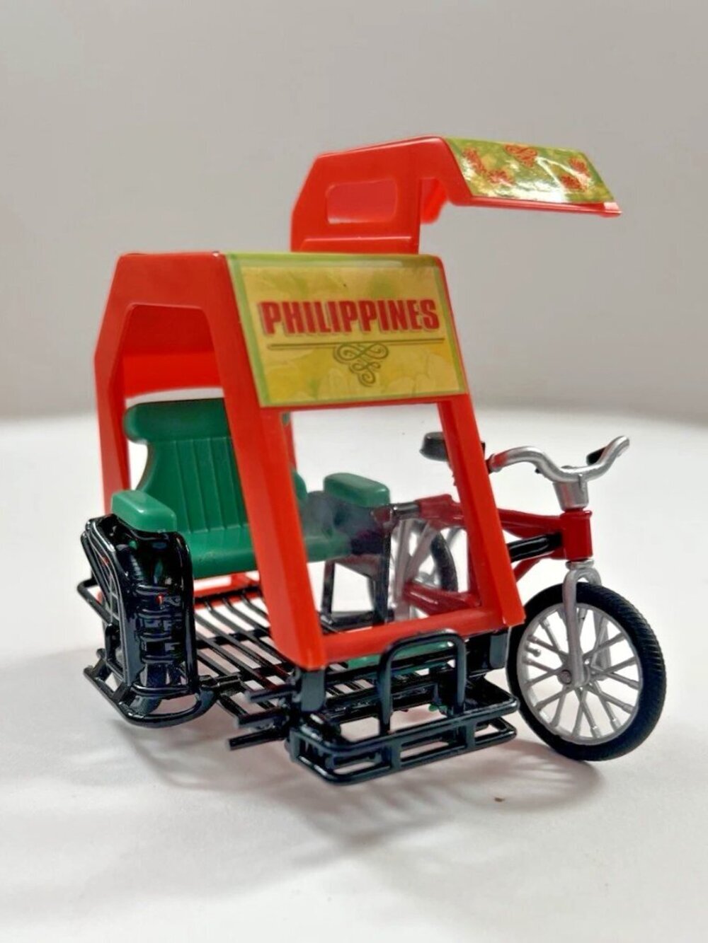 NEW Miniature Pedicab TukTuk Souvenir Decor - Red